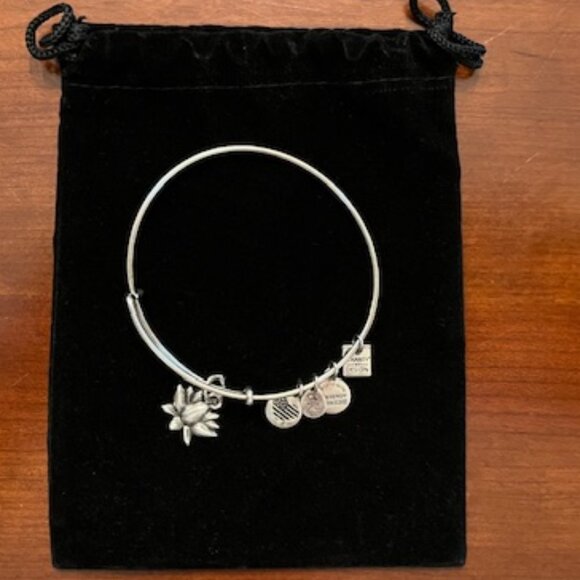 2 Alex and Ani Silver Toned Bangle Bracelets - Picture 6 of 7